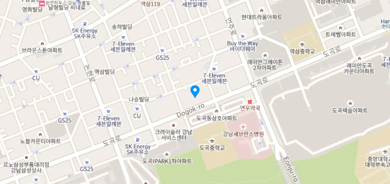 gangnam sevrance visa center map